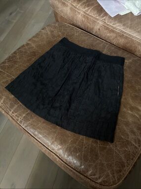 Richard Chai Black Tiered Mini Skirt